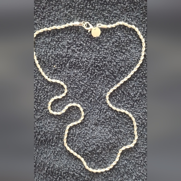 Source Unknown Jewelry - Sterling silver 18 inch rope chain